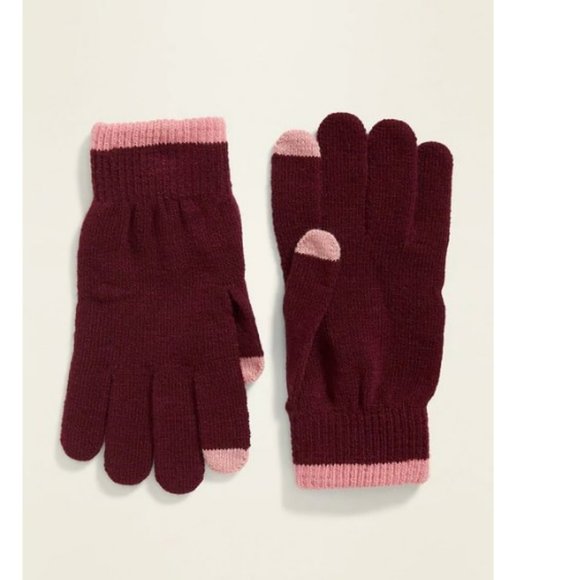 Old Navy Accessories - OLD NAVY Text-Friendly Sweater-Knit Gloves